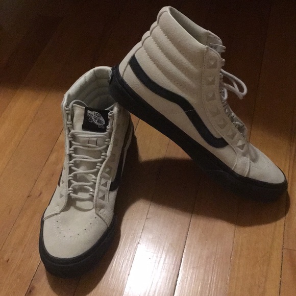 Vans | Shoes | Vans Sk8hi Slim Studs Marshmallowblack Winter | Poshmark